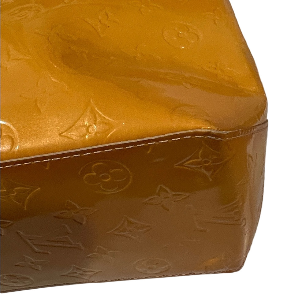 Louis Vuitton LV Vintage Yellow Vernis Reade MM Tote Bag with COA - Picture 14 of 17